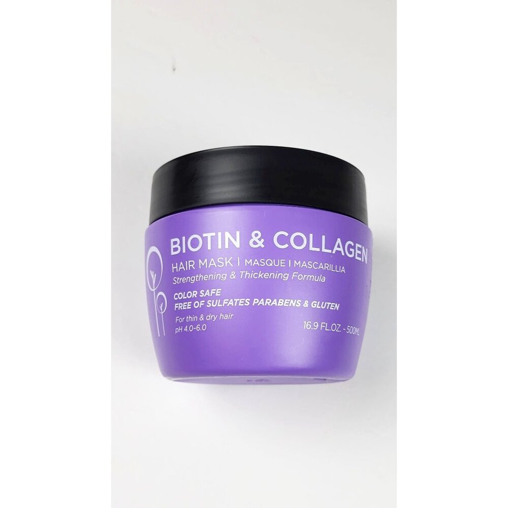 Luseta Biotin & Collagen Hair Mask 16.9 Fl Oz Strengthening & Thickening Formula